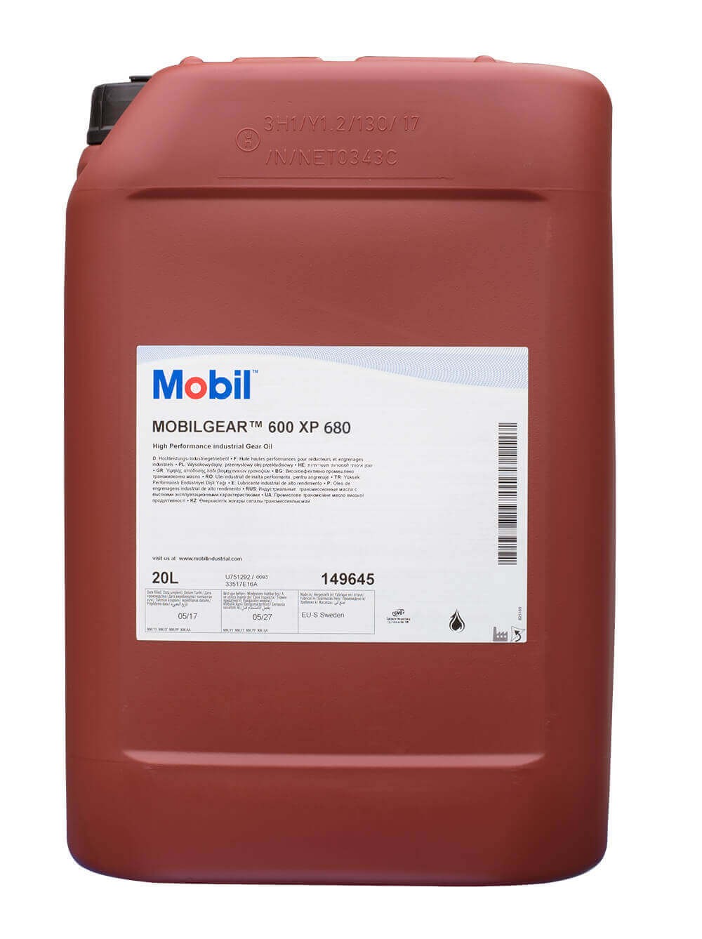 روغن دنده صنعتی فروش روغن دنده صنعتی موبیل گیر 600 ایکس پی 680 | روغن Mobilgear 600 XP 680
