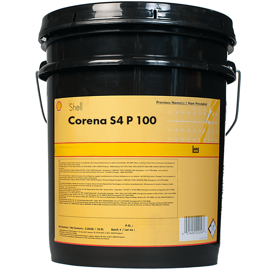 روغن کمپرسور هوا فروش روغن کمپرسور هوا شل کرونا اس4 پی 100 | روغن Shell Corena S4 P 100