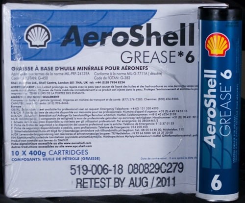 گریس بنتون کلی (خاک رس) فروش گریس بنتون کلی هواپیما آروشل 6 | گریس AeroShell Grease 6
